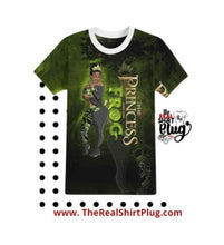 Load image into Gallery viewer, Tiana | All Over | 3D | MUST READ ENTIRE DESCRIPTION | Classic Movie | Custom Cartoon | 80s Babies | The Real Shirt Plug ™