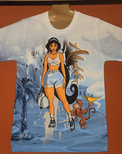 Load image into Gallery viewer, JASMINES ALADDIN | All Over | 3D | MUST READ ENTIRE DESCRIPTION | Classic Movie | Custom Cartoon | 80s Babies | The Real Shirt Plug ™