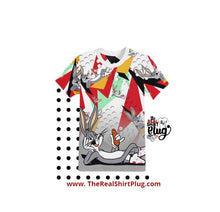 Load image into Gallery viewer, Bugs Bunny | All Over | 3D | MUST READ ENTIRE DESCRIPTION | Classic Movie | Custom Cartoon | 80s Babies | The Real Shirt Plug ™