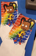 Load image into Gallery viewer, Susie Socks | Rugrats | Susie Charmichael | The Real Shirt Plug ™ | Sublimation Socks