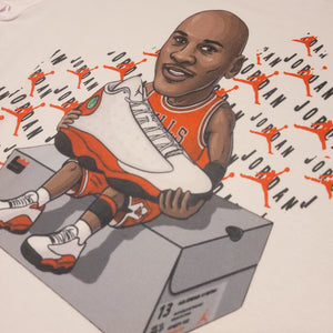 Michael Jordan 13s | The GOAT | Classic | Custom Cartoon | 80s Babies | The Real Shirt Plug ™