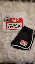 Load image into Gallery viewer, Hello IM THICK Outfit | Women&#39;s Set | Two Piece Women&#39;s Set | The Real Shirt Plug ™

