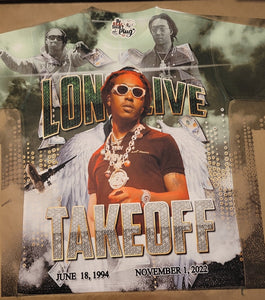 TAKEOFF | All Over | 3D | MUST READ ENTIRE DESCRIPTION | Migos | Custom | The Real Shirt Plug ™
