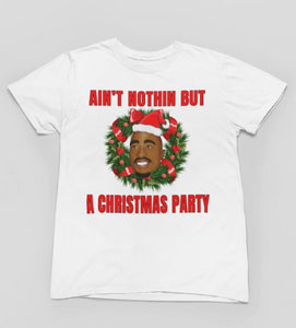 Tupac | Christmas | Custom Cartoon | AFRICAN AMERICAN | The Real Shirt Plug ™