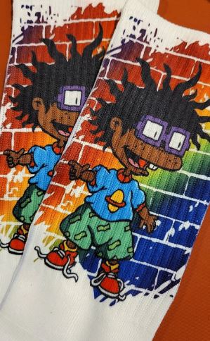 Chucky | Rugrats | Black Chucky | The Real Shirt Plug ™ | Sublimation Socks