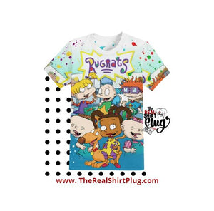 Rugrats | All Over | 3D | MUST READ ENTIRE DESCRIPTION | Classic Movie | Custom Cartoon | 80s Babies | The Real Shirt Plug ™