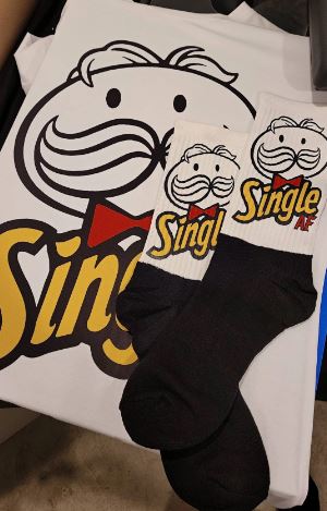 Pringle Single Socks | The Real Shirt Plug ™ | Sublimation Socks