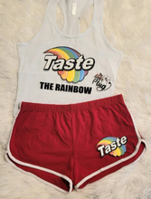 Load image into Gallery viewer, Taste The Rainbow | Women&#39;s Set | Two Piece Women&#39;s Set | The Real Shirt Plug ™
