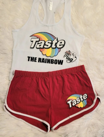 Taste The Rainbow | Women's Set | Two Piece Women's Set | The Real Shirt Plug ™
